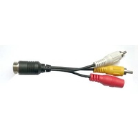 PVC12HDF  4 Pin Female to RCA and Power